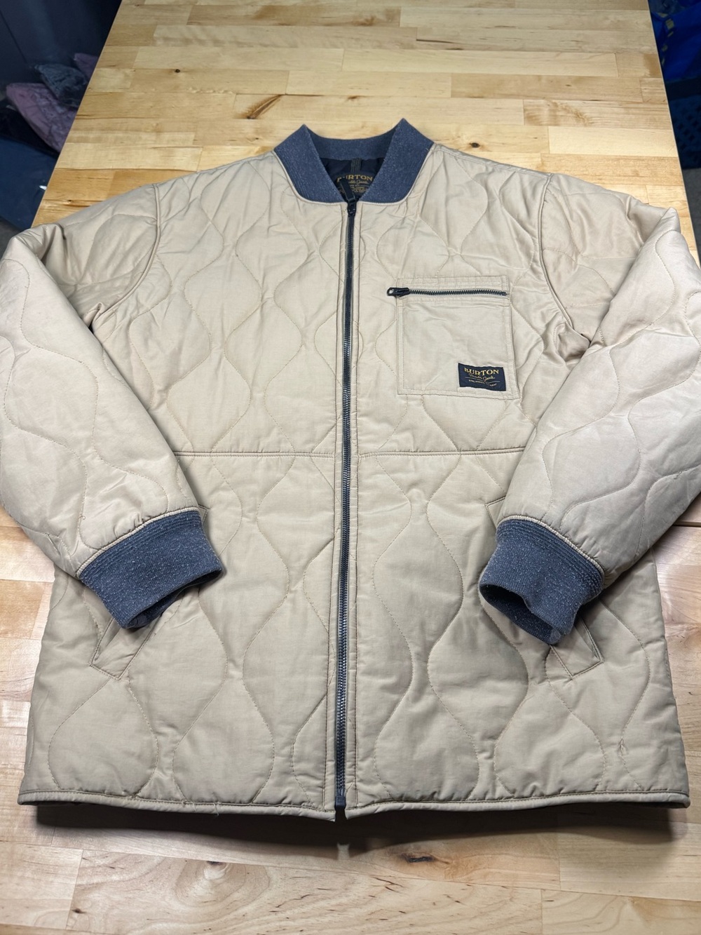 Burton Mallet Quilted Bomber Jacket with Living Lining